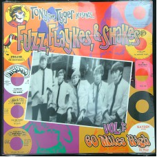 Various FUZZ, FLAYKES, & SHAKES VOL.1: 60 MILES HIGH (Bacchus Archives – BA1140) USA 1999 compilation LP of mid-60s recordings (Garage Rock, Psychedelic Rock)